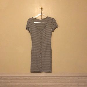 HEART&HIPS STRIPPED DRESS